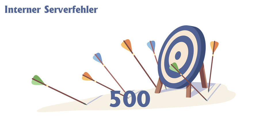 Fehlermeldung 500 (Quelle: @Good Studio - stock-adobe.com)